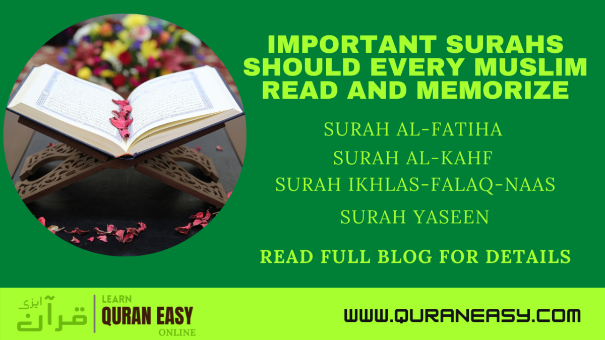 10 most important surahs in quran