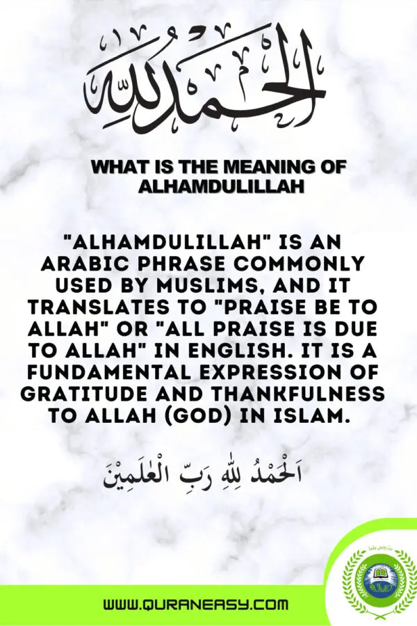 Alhamdulillah Meaning