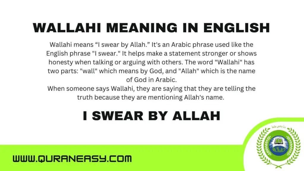 Wallahi Meaning In English